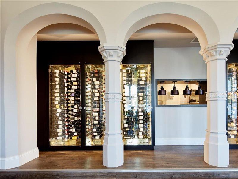 Oddfellows On The Park Cheadle  Kültér fotó Wine display at the restaurant